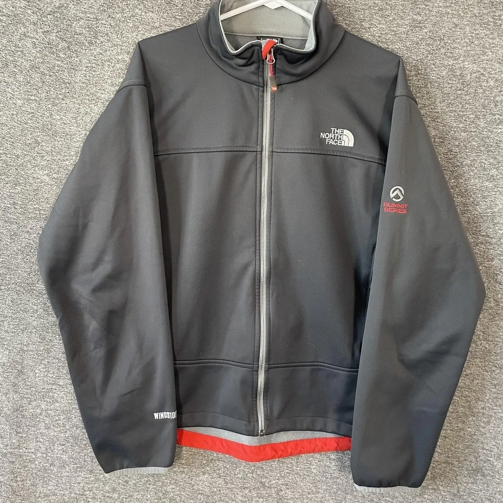 The North Face Jacket Mens Large Black Summit Series Windstopper‎ Softshell
